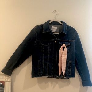 Old Navy Jean jacket with linen ribbon